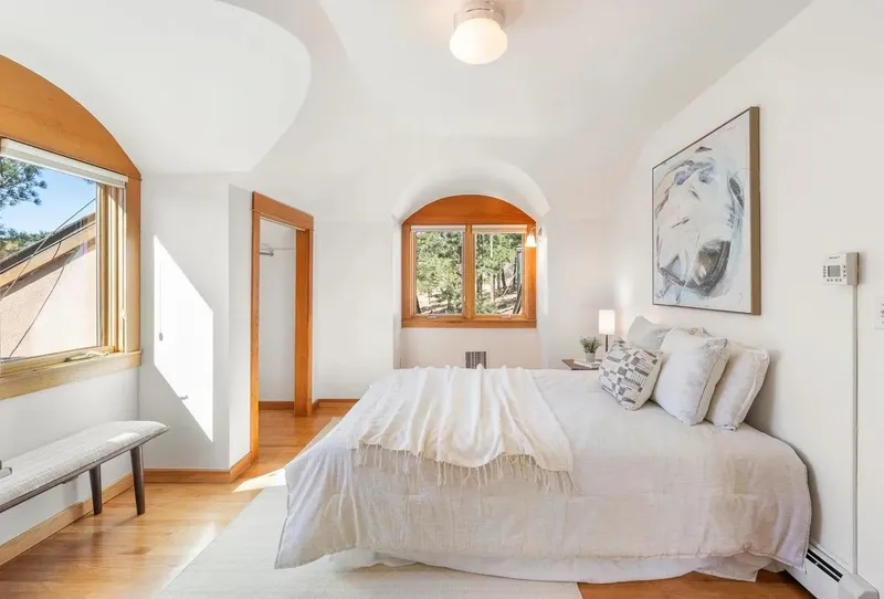 Professionally staged living room in Boulder, Colorado