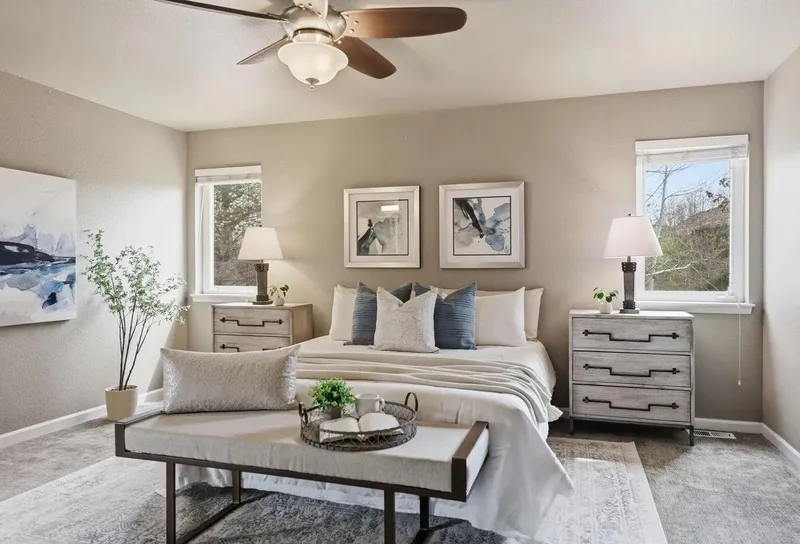 Curated furnishings and staging by The Design Narrative